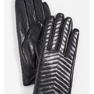 Mackage chevron leather gloves